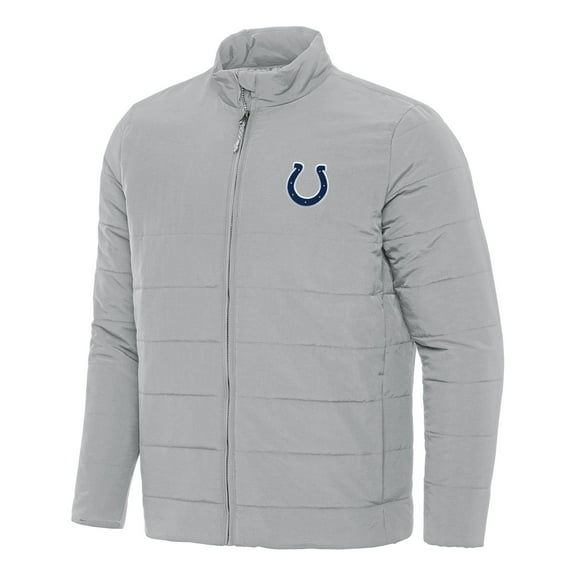 Men's Antigua Gray Indianapolis Colts Swelter Full-Zip Jacket