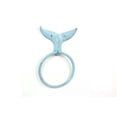 thumbnail image 2 of Porte-serviettes de Queue de Baleine en Fonte Bleu Clair Rustique 7,5 Po, 2 of 2