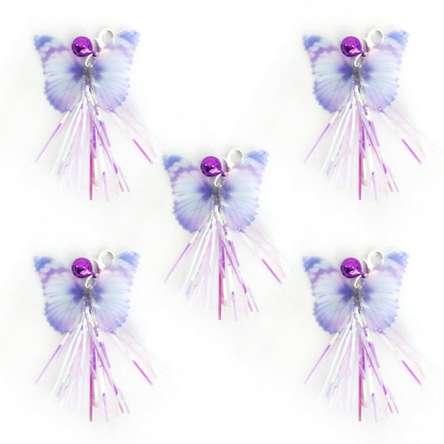 Rubans de Remplacement pour Bâton pour Chat, 5 Pcs, Accessoires de Baguette pour Chat, Recharges de Teaser pour Animaux