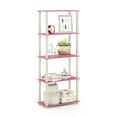 thumbnail image 4 of Furinno Rata 6-Tier Industrial Multipurpose Flat Base Shelf Display Rack with Metal Frame, Narrow, Marble White, 4 of 5