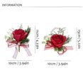 thumbnail image 3 of Fuerza Novia Muñeca Flor Hermosa Rama Dama De Honor Mujeres Pin Pulsera Hombres Vestido De Accesorio Calla Collar Aguja Perla Corsage, 3 of 4