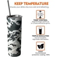 thumbnail image 3 of Green Irish Shamrocks Tumbler with Lid and Straw，St. Patrick''s Vacuum Insulated Tumbler With StrawTumbler, 20 oz Stainless Steel Tumbler, 3 of 6