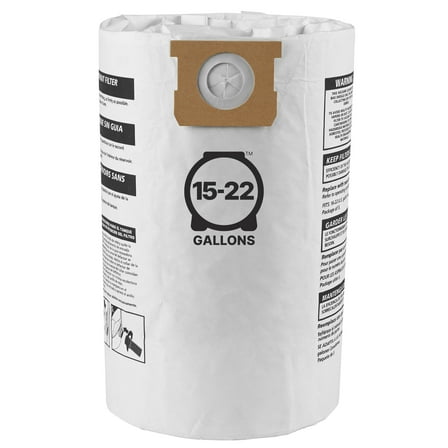 Shop-Vac 15-22 Gallon Disposable Filter Bags, 5 Pack
