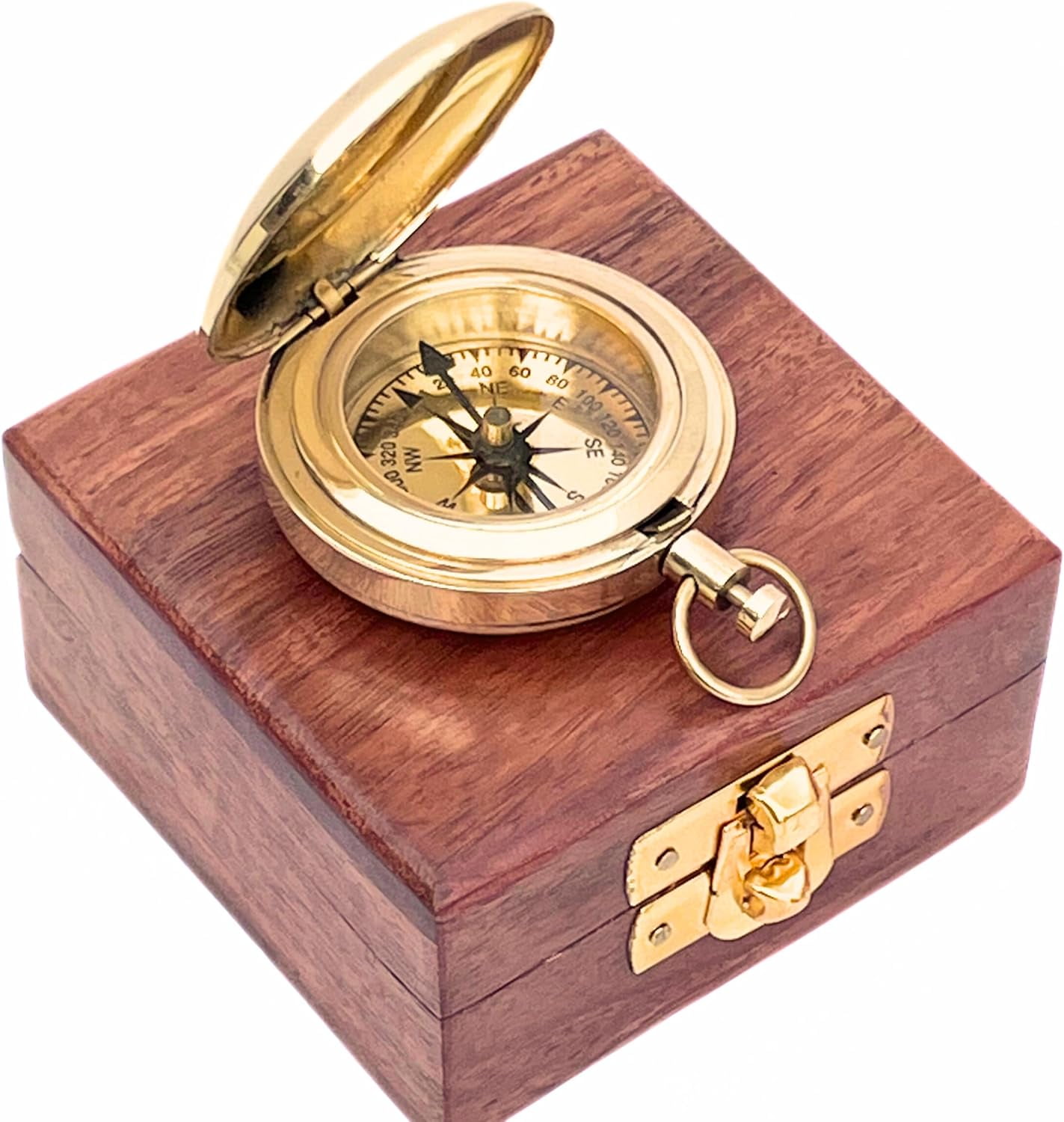 Nautical Collectible Retro Style Compass Decorative Gift Item Brass Finish Compass