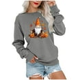 thumbnail image 2 of Lilgiuy Tunic Sweatshirt for Women 2023 Fall Long Sleeve Thanksgiving Print Sweatshirt Cute Pumpkin Graphic T Shirts Crewneck Pullover Tops Gift for Your Girlfriend Wife Mom, 2 of 5