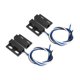 thumbnail image 1 of Interruptor de caña magnética Uxcell, paquete de 2 interruptores de contacto magnético NC NO con cable, negro, 1 of 5