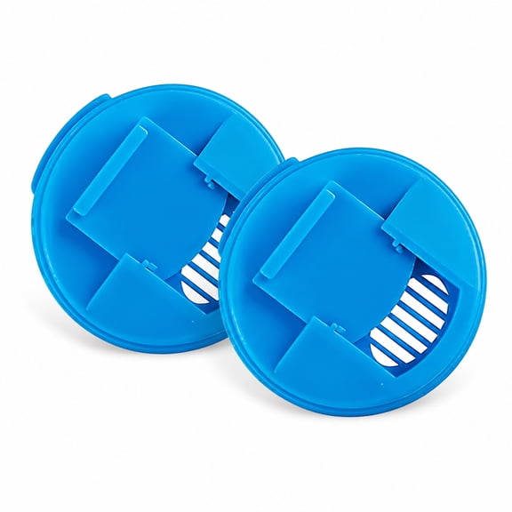 DONGHEHH Clearance 2-Pack Beverage Can Lid Covers, Reusable 5.8 cm Soda Can Sealing Lids for Soft Drink, Beer and Sparkling Water Cans, Portable Spill-Resistant Can Caps, Blue