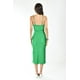 thumbnail image 3 of Vestido midi escote drapeado Roman Fashion /Juvenil, 9301 (Verde) verde G, 3 of 6