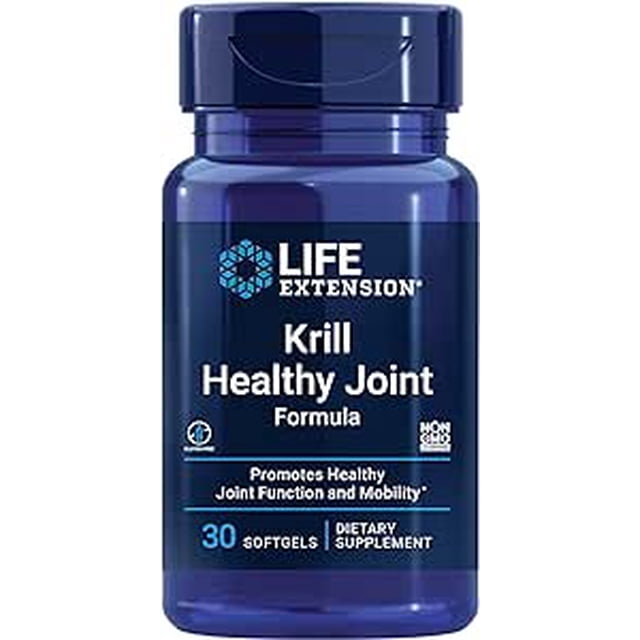 Life Extension | Krill Healthy Joint, 30 Cápsulas. Suplemento de apoyo a las articulaciones.