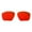 Fire Red Mirror Coated - Non Polarized, variant on Walleva Ice Blue Mr.Shield Polarized Replacement Lenses for Oakley Targetline Sunglasses