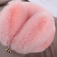 thumbnail image 3 of Bolso de peluche para mujer, bandolera portátil, bolso de princesa, bolso de peluche de piel sintética, bolso con cadena, bolso con orejas de conejo a juego, 3 of 5