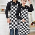 thumbnail image 6 of QHUDLV Adult Apron Striped Chef Waiter Apron Kitchen Cook Apron Pockets 2 New P8 R, 6 of 9