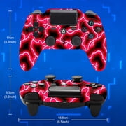 Wireless Controller Compatible with P4/P4 Slim/P4 Pro/Windows PC, Red
