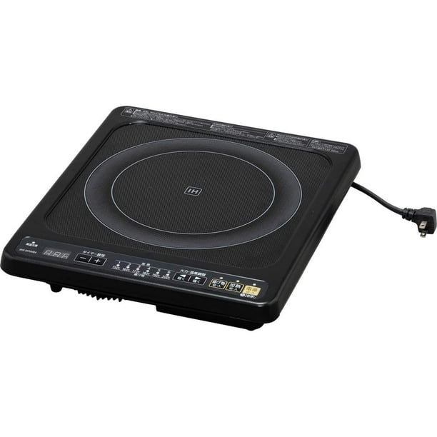 Iris Ohyama IH Cooking Heater Tabletop 1400W Builtin Type Stove Black