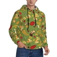 thumbnail image 2 of Fotbe Men's Hoodie with Squirrel And Fox In The Forest Pattern - Kangaroo Pocket Pullover Hooded Sweatshirt, Perfect for Daily Wear, Travel, and Home-Large, 2 of 7