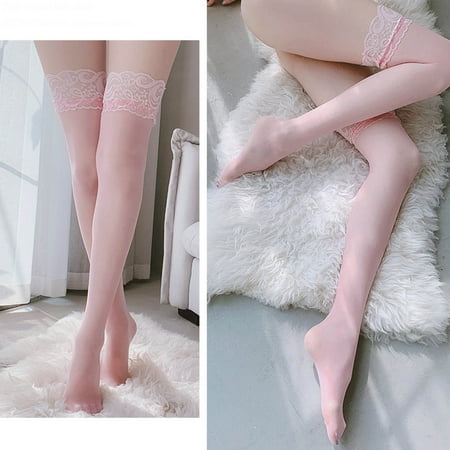 

Christmas Gifts 2022! TMOYZQ Thigh High Socks for Womens Lace Top Over Knee Pantyhose Hosiery Lingerie Stockings with Reinforced Toes Sexy Sheer Stay up Tights Boot Socks for Daily Wear One Size