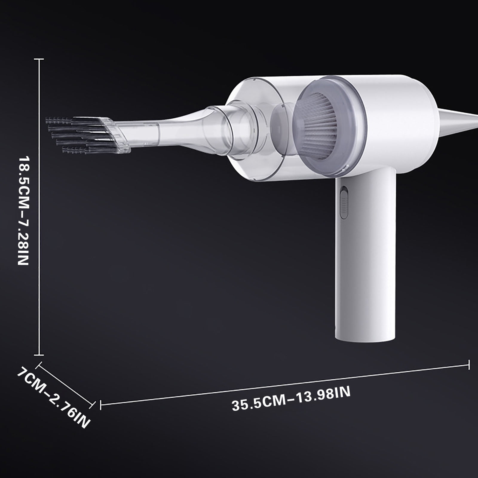 Handheld Mini Vacuum Cordless Air Duster Lightweight Air Blower High Power Fit for Car Vacuum Cleaner