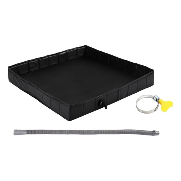 Base de ducha para camping, base para toldo de tienda de campaña para recoger agua, plegable para baño de mascotas. Con pipa de agua