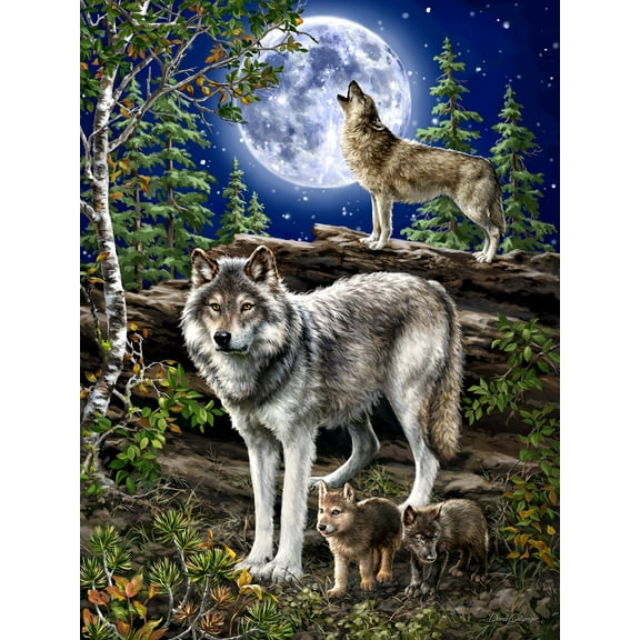 Springbok 500 Piece Wolf Pack Jigsaw Puzzle for Adults