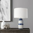 thumbnail image 5 of Pasargad Home Garcia Metal & Ceramic Table Lamp Lights, White & Blue, 5 of 6