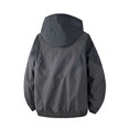 thumbnail image 3 of WTOBBY Men's Color-Block Hooded Work Jacket, Waterproof and Windproof Down Coat with Zippered Pockets for Outdoor Activities and Everyday Wear,Dark Gray M, 3 of 3