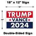 (5Pack) Trump Vance 2024 Yard Sign, Donald Trump President JD Vance