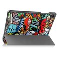 thumbnail image 3 of Cowithday for Samsung Galaxy Tab A9 Plus 11 inch Case 2023 Model (SM-X210/X216/X218),Folio Tri-fold Stand Smart PU Leather/Hard Cover with Auto Wake/Sleep for Galaxy Tab A9+ 11" 2023, Graffiti Doodl, 3 of 6