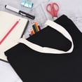 thumbnail image 5 of Bolsas de Mano Reutilizables Unique Bargains 2 Paquetes Grandes Algodón Negro, 5 of 5
