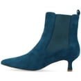 thumbnail image 3 of Journee Womens Tenlee Pull On Chelsea Kitten Heel Booties, Widths Available, 3 of 10
