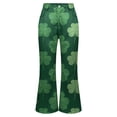 thumbnail image 5 of Plus Size Clothes for Women Four Wide Leg Pants for Women High Waisted Flower Patterned Pants Lightweight and Loose Casual Colorful Pants, 5 of 5