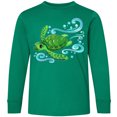 thumbnail image 3 of Inktastic Sea Turtle Swimming Long Sleeve Youth T-Shirt, 3 of 5