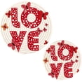 thumbnail image 7 of SKYSONIC Love Letters Valentine Pot Holders Trivets, 2 Pcs Heat Resistant Trivets,Cute Butterflies Cotton Thread Weave Mats for Hot Pads Pans Pot Bowl Teapot for Kitchen Decor, 7 of 7