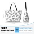 thumbnail image 5 of KLL Hand Drawn Turtle Print Large Beach Tote Bag Women Waterproof Sandproof Zipper Beach Tote Bag for Pool Gym Grocery Travel with Wet Pocket, 5 of 7