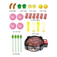 thumbnail image 4 of Ensemble de 27 Pcs de Jouets BBQ pour Enfants, Gril Réaliste Interactif, Nourriture de Jeu, Nourriture Factice, Jouet, 4 of 10