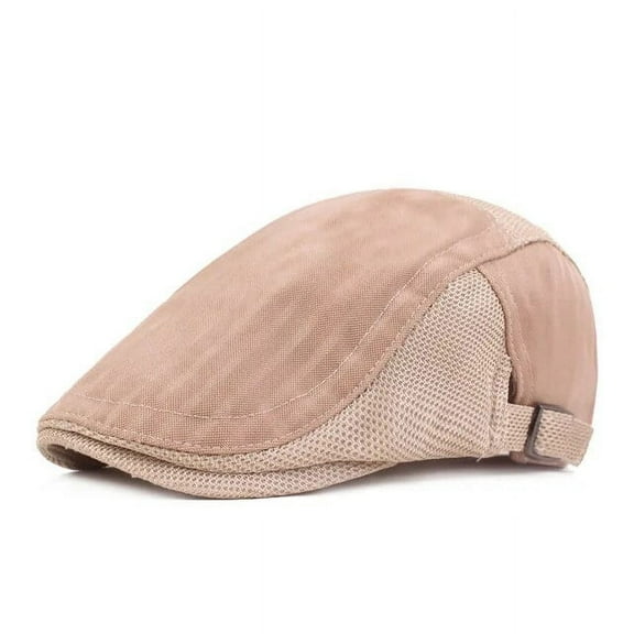 SikaFu Summer Cotton Solid Newsboy Caps Flat Breathable Peaked Cap Men and Women Painter Beret Hats 134