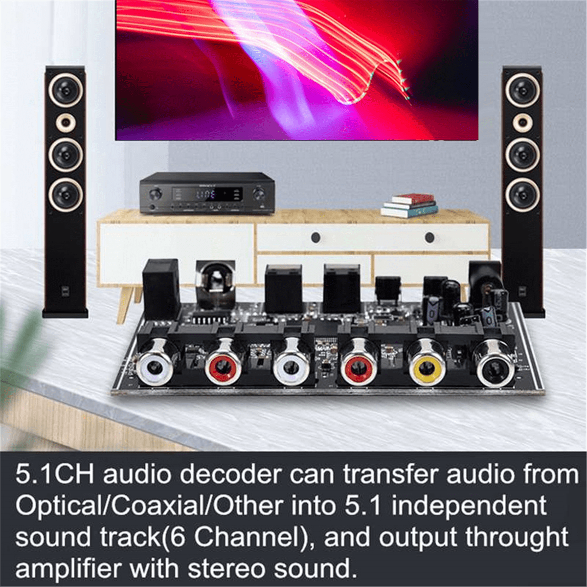 Decoder 1channel Price 5.1 Channel Audio Decoder PCM Digital Optical Bangladesh | Ubuy