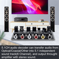 5.1 Channel Audio Decoder PCM Digital Optical Coaxial DTS RCA HiFi