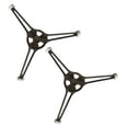 thumbnail image 2 of Miangastore Microwave Oven Turntable Rotating Support Black 2Pcs 6.3x6.3in, 2 of 9