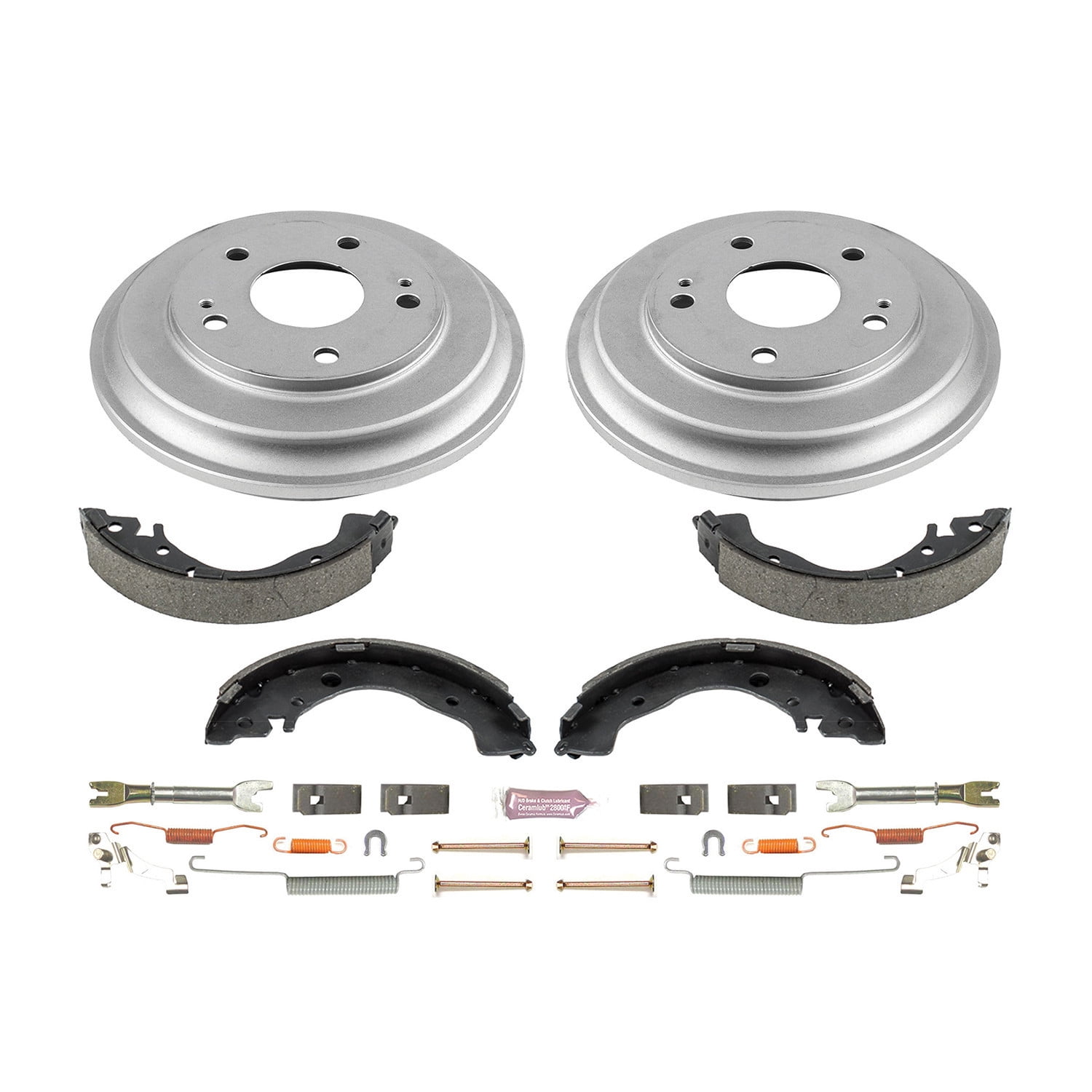 Power Stop Rear Stock Replacement Drum and Shoe Kit KOE15398DK