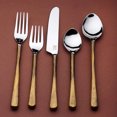 thumbnail image 3 of Camellia Vintaged Gold 20 Pc. Flatware Set (Serves 4), 3 of 8