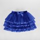 thumbnail image 1 of Falda de niña de color liso de malla con cintura elástica y lazo para deportes de ocio, falda de poliéster para niña, 1 of 5