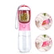 thumbnail image 2 of Botellas de agua y envases de alimentos para perros, botellas portátiles de agua para perros de 550 ml, botellas de viaje para pasear perros (rosas) PenghuiLiu 9024719110172, 2 of 5