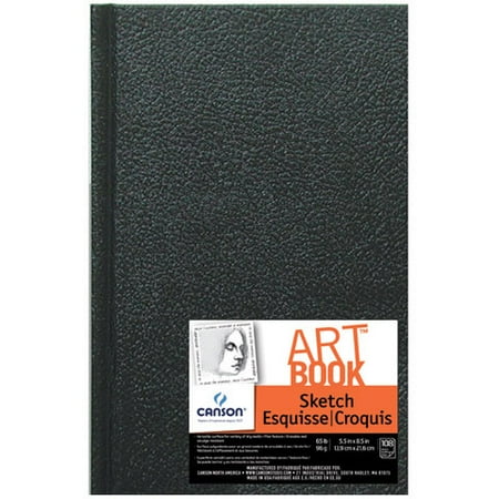 - Black Sketch Book - Hardcover - 5.5 x 8 inches - 65 lb Weight - 216 sheets