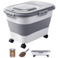 thumbnail image 1 of Recipiente de almacenamiento de comida para perros DDMOMMY de 10 kg de capacidad con cuchara, 1 of 9