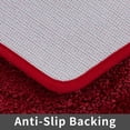 thumbnail image 5 of Extra Thick Bath Linen Rug Set Soft Plush Anti-Slip Bath Mat Water Absorbent Shaggy Polyester for Bathroom Living Room Bedroom Gray 24x36 Inches, 5 of 7