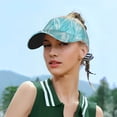 thumbnail image 6 of ZICANCN Sun Visors Hat for Women and Men, Blue Repeating Wave Beach Hats, Sports Hat for Golf Tennis Running, 6 of 7