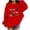 Red, variant on Taqqpue Kids Hoodies Halloween Graphic Print Long Sleeve Crew Neck Pullover Fleece Sweatshirt Fall Winter Cozy Tops for Boys Girls Size 1-12
