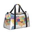 thumbnail image 2 of Kdxio USA MAP Travel Duffel Bag Gym Bag Weekender Travel Bag Gym Bag for Women &Men Airplane Travel Essentials for Flying, 2 of 7