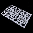 thumbnail image 6 of HOMYL 2x8 Journal Drawing Template Stencils Set Scrapbooking DIY Card Leaf 2 Pcs, 6 of 8