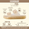 thumbnail image 2 of Cushionaire Pool Slides For Women Waterproof Double Buckle Adjustable Slip-On Womens Sandals For Beach Shower Casual Wear, 2 of 29